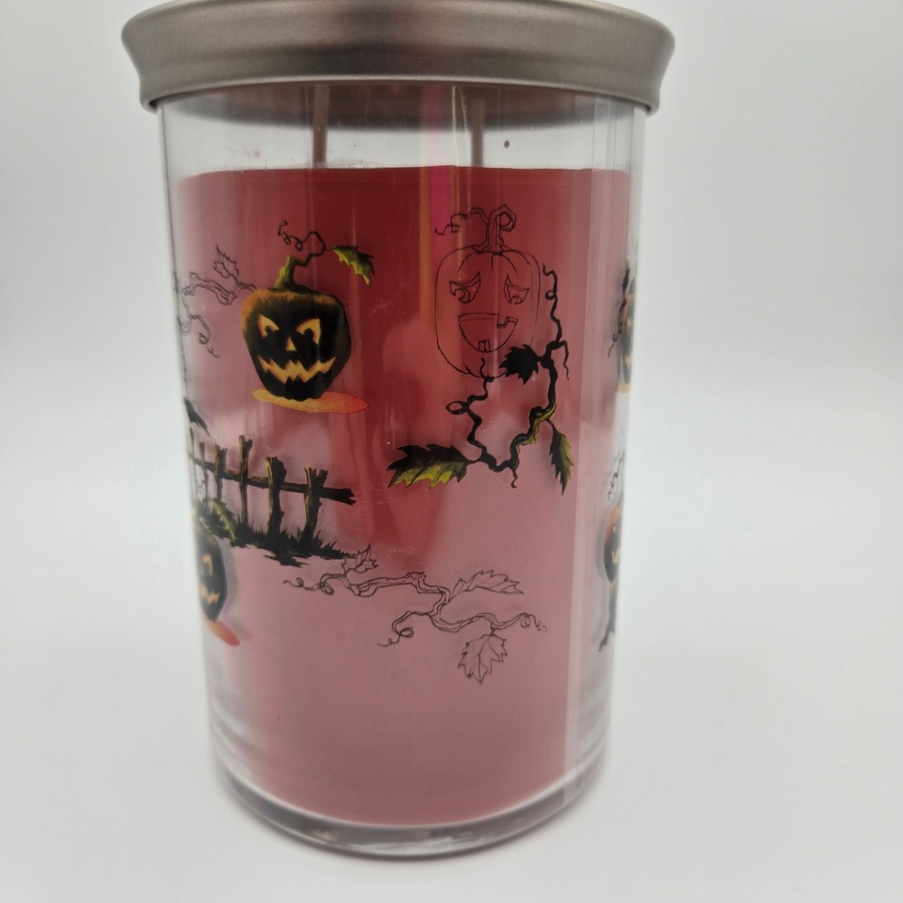 New Yankee Candle Blood Orange Pumpkin 20oz Jack-O-Lantern Halloween Spooky Goth - Picture 4 of 8